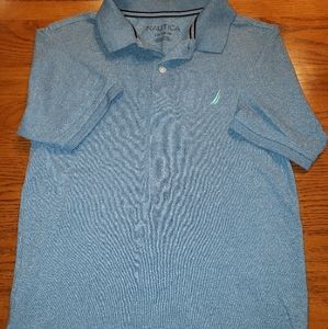 Boys Nautica Collar Shirt Size XL Blue/White